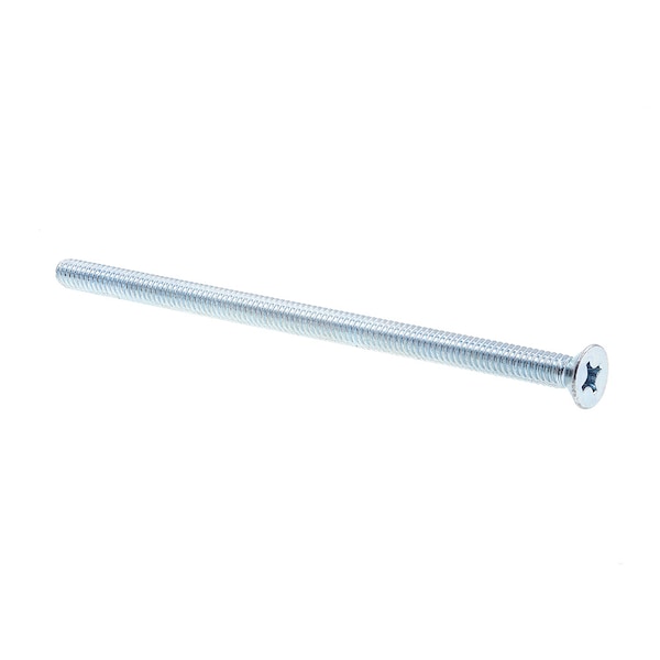 Machine Screw, Flat Head, Phillip Drive 1/4in-20 X 5in Zinc Plated Steel 25PK